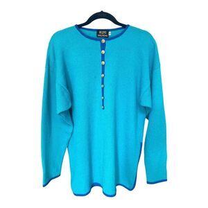 Vintage Don Sayres For Wellmore crew neck knit sweater size 14